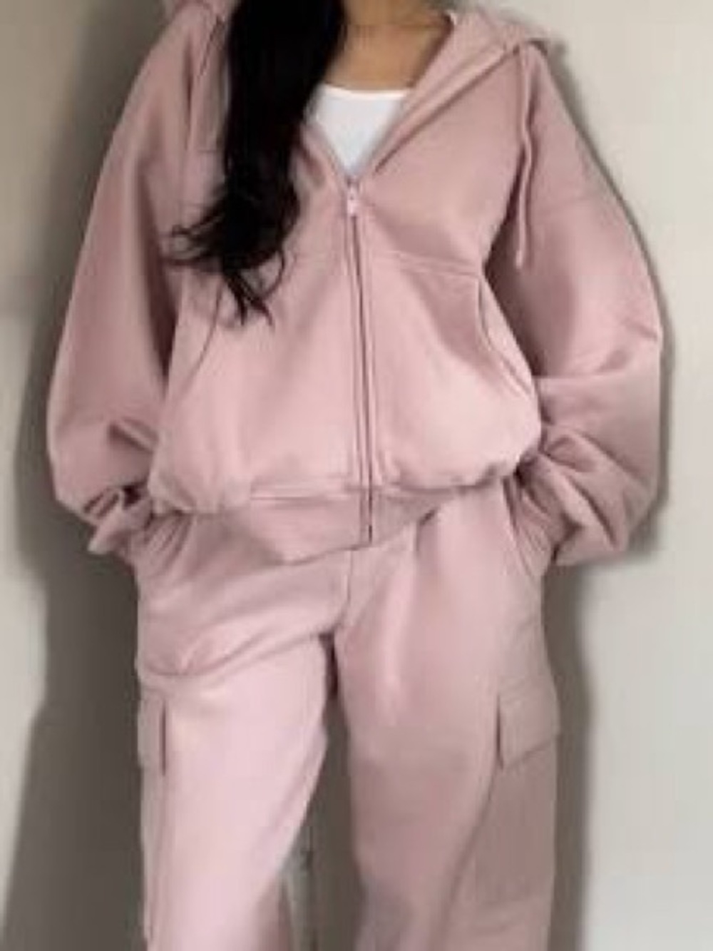 Aritzia Bow Pink Sweatset